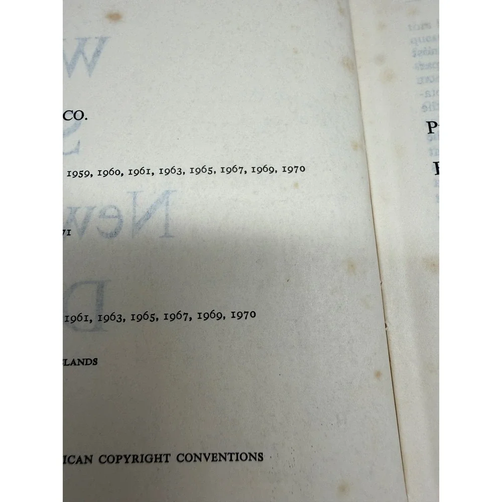 Vintage Websters Seventh New Collegiate Dictionary Hardcover 1970 Merriam Co